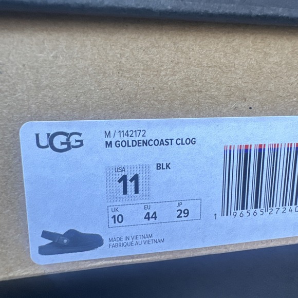 UGG Goldencoast Clog Men's Size 11 Sandal Black Suede M/1142172 - Picture 5 of 5